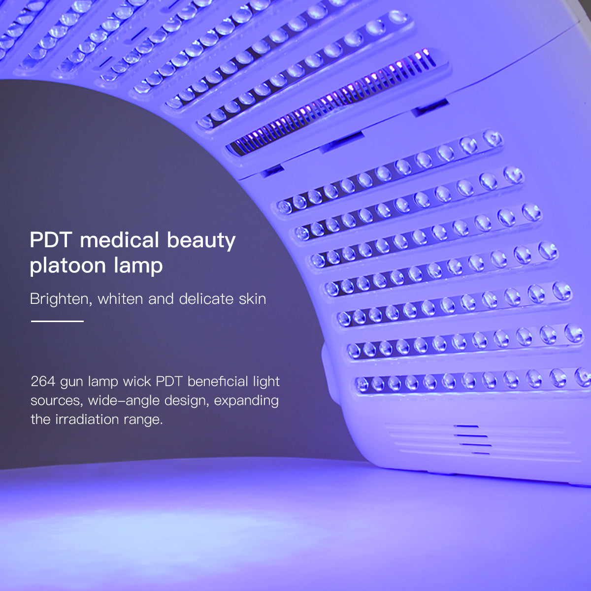 لوح العناية بالضوء LED SQ2، 264 مصباح LED قابل للطي
