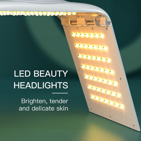 لوح العناية بالضوء للوجه SQ132، 147 مصباح LED قابل للطي