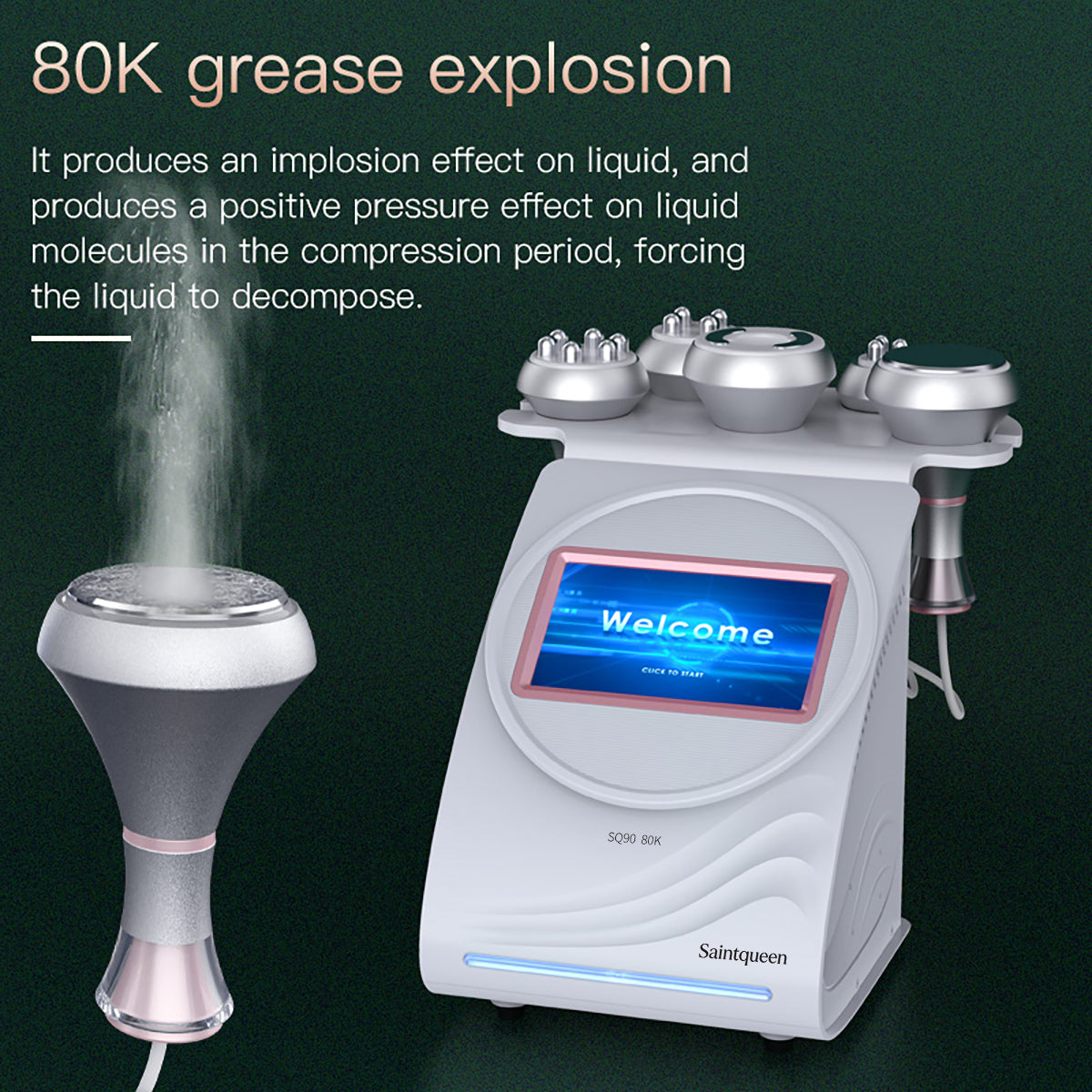 جهاز التجويف وRF 80K SQ90A Pro، 5 في 1