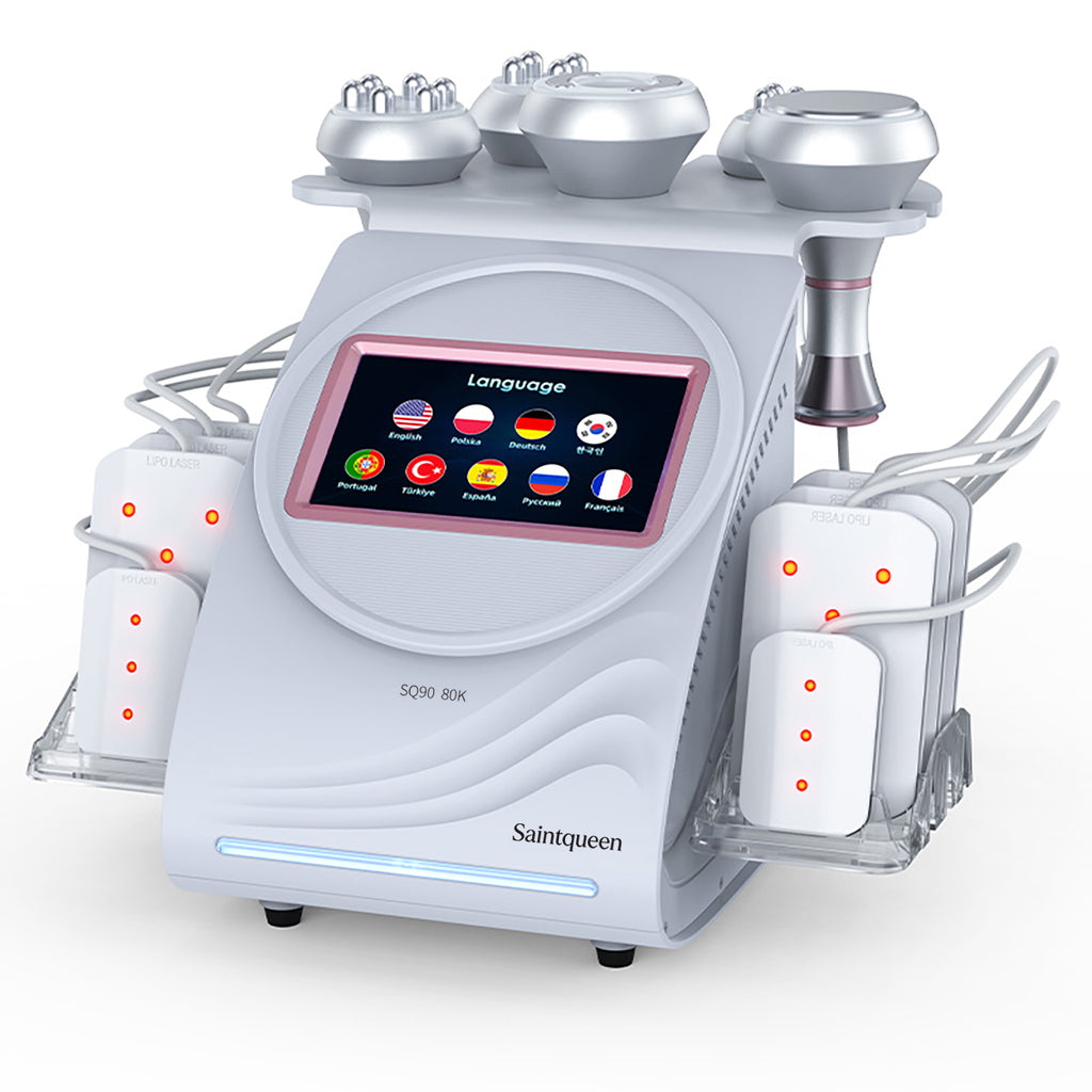 جهاز التجويف وRF وألواح الليزر SQ90C Pro، 6 في 1