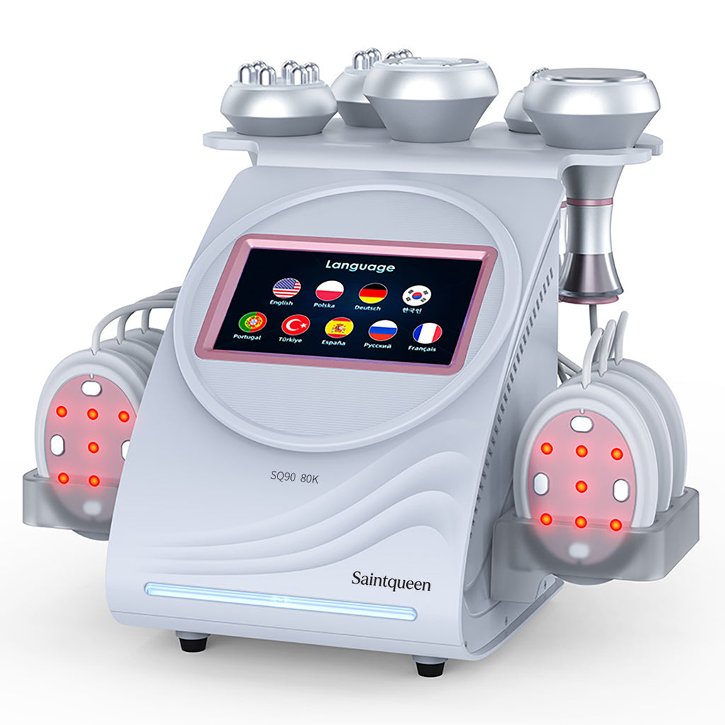 جهاز التجويف وRF ووسادات التيار الدقيق SQ90B Pro، 6 في 1
