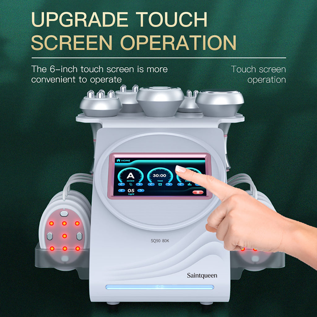 جهاز التجويف وRF ووسادات التيار الدقيق SQ90B Pro، 6 في 1