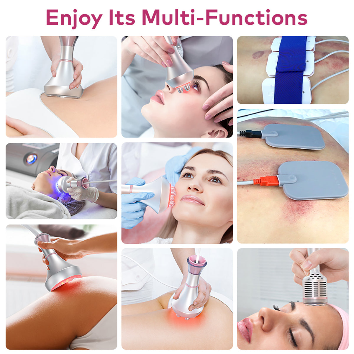 جهاز التجويف وألواح الليزر وEMS SQ92D Plus، 9 في 1