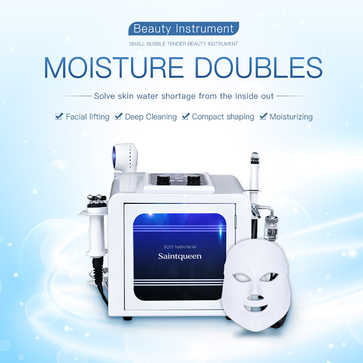 SQ15 Aqua Plus جهاز هيدرو فيشيال 8-in-1